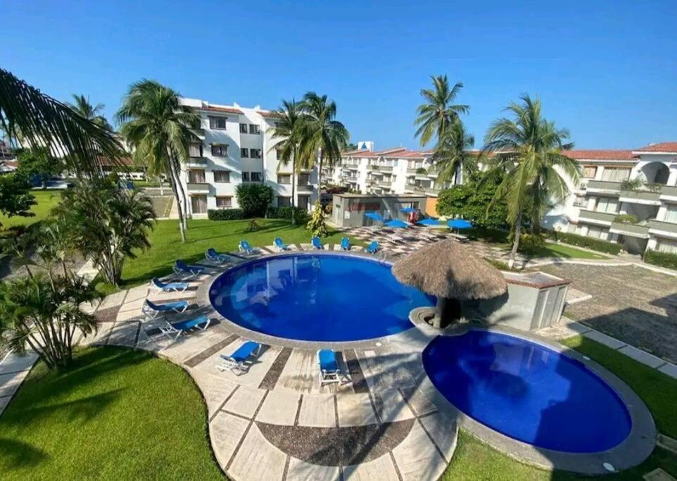 Magnifico Departamento, Cocina Equipada, 2 Recamaras 2 Banos , Hasta 6 Personas, 3 Albercas, Playa A 50 Mts Wifi, Aire Acondicionado Lägenhet Manzanillo Exteriör bild